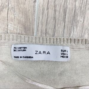 Zara Sweaters - Zara Beige Button Front Long Sleeve Cardigan 3123 Zara Sweaters - Zara Beige Button Front Long Sleeve Cardigan 3123